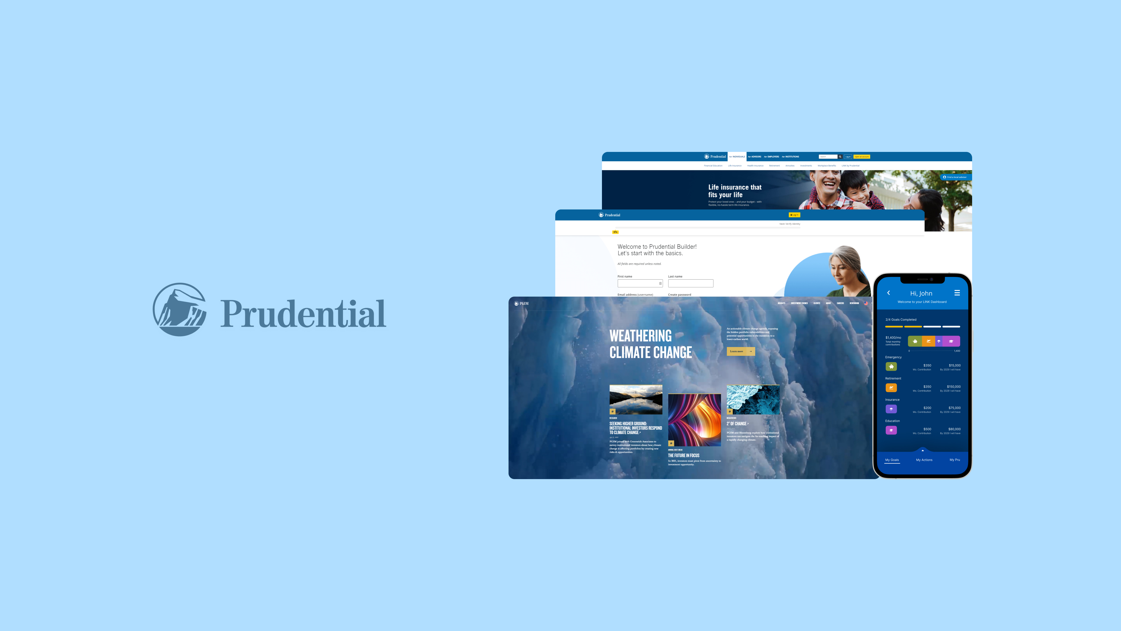 Prudential PGIM project preview banner for next case study navigation